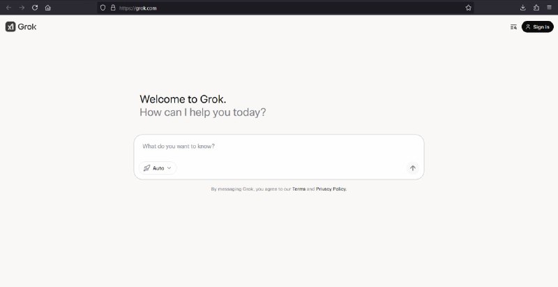 #xAI #Grok #Grok3 马斯克xAI的最新进展1.xAI式使用的模型名为Grok，其官网 Grok.com 正式启用，提供AI对话、图像生成、探索功能等功能，当前使用的模型是Grok2（即将更新为Grok3）；可免登录使用（不可保留历史对话），可邮箱注册使用，也可X账号登录使用（注册使用，可保留历史对话）