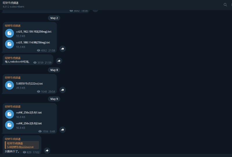 #频道 #旺财 #优质 #推荐 #节点简介