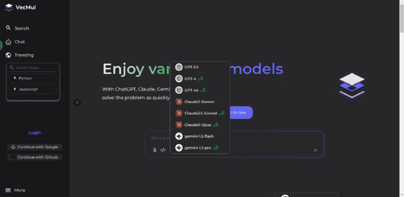 #AI #Claude  #ChatGPT #Gemini #推荐分享一位热心大佬搭建的免费使用Claude 3.5 Sonnet、3 Opus、ChatGPT 4、Gemini Pro的公益服务