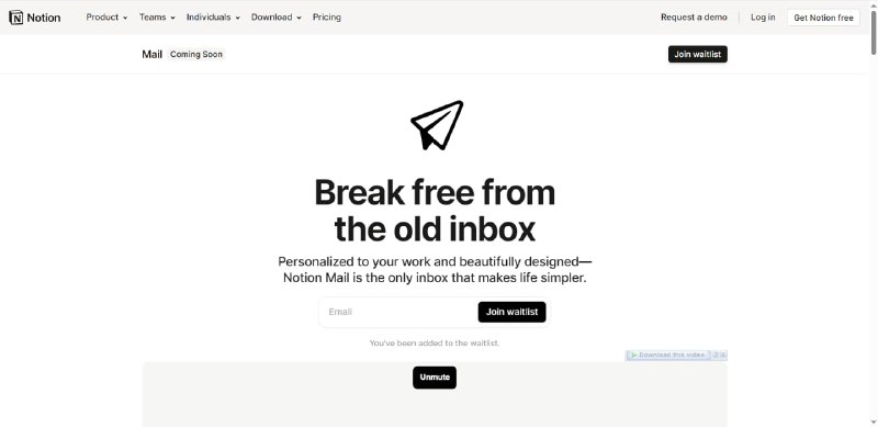 #Notion #Mail #分享分享